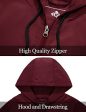 Gemyse Mujer Chaqueta Impermeable Plegable Abrigo Ligero con Capucha Transpirable a Prueba de Viento (Vino Rojo, 2XL) For Discount