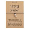 Alloy Rabbit Easter Hand Woven Adjustable Blessing Card Discount